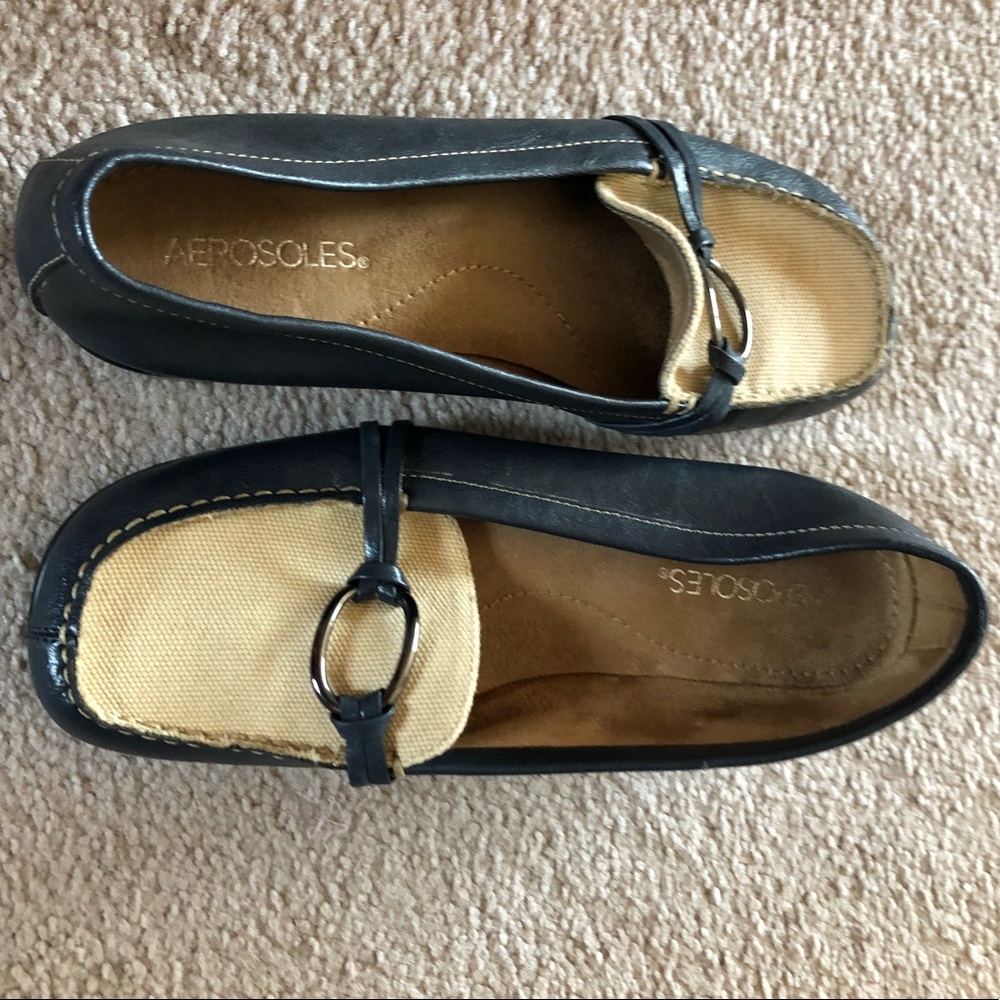 Aerosoles Loafers Navy and Cream
